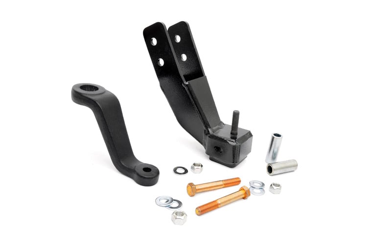 Jeep Wrangler Unlimited Suspension Lift Kit - Front - Rough Country - Track Bar Bracket & Pitman Arm - '04-'06